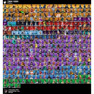 Fortnite Reflex, Neo Versa ,Levithan Axe 364 Skins