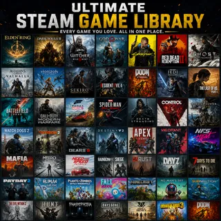 Steam Game Library – Instant Access to Top AAA Games 🎮🔥