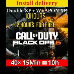 10 Hours Weapon XP Double XP + Double XP   Call of Duty Black Ops 6