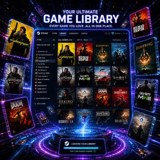 Steam Game Library – Instant Access to Top AAA Games 🎮🔥