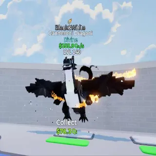 Fortnite Go Up For Brainrots- Black&White Cannelloni Dragoni w/1 trait
