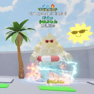 Maxed 48.5Qi/s Summer Chimpanzini Kingini 3 Traits -Go Up