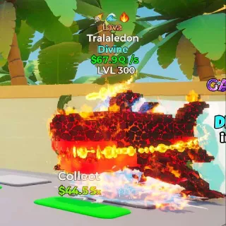 67.9Qi/s Maxed Lava Tralaledon w/3 traits- Go Up