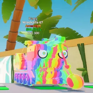 Maxed 58.7Qi/s Ascended Party Wreckzilla 67- Go Up