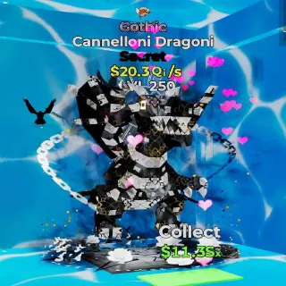 20.3Qi/s Maxed- Gothic Cannelloni Dragoni w/1 trait - Steal The Brainrot
