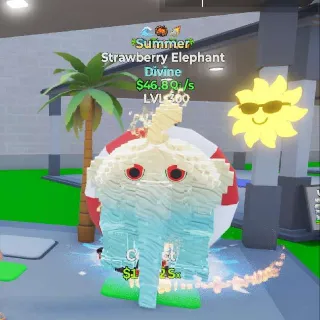 Maxed 46.8Qi/s  3-Trait Summer Strawberry Elephant