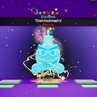 Fortnite Steal The Brainrot- Diamond Tiramisubmarini w/5 traits 1.3B/s