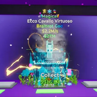 Fortnite Steal The Brainrot- Magical Ecco Cavallo Virtuoso w/3 traits