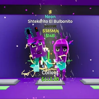 Fortnite Steal The Brainrot-Neon Shtekerito El Bulbonito w/1 trait