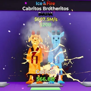 Fortnite Steal The Brainrot Ice&Fire Cabritos Brotheritos w/ 2 Traits 607.5