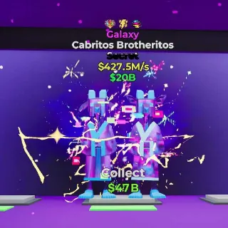 Fortnite Steal The Brainrot- Galaxy Cabritos Brotheritos w/3 traits 427.5m/s