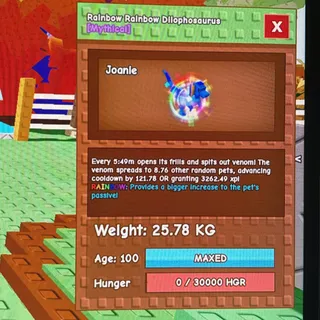 Rainbow Dilophosaurus