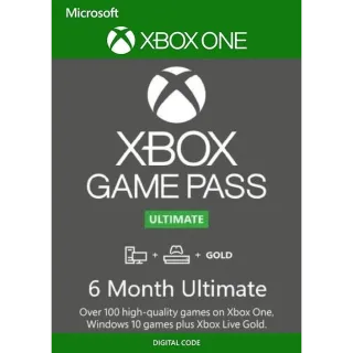 Xbox Game Pass Ultimate 6 Months NEW ACCOUNT