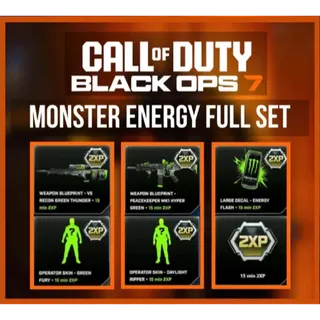 Call of duty Black Ops 7 Monster Energy Bundle Full Set
