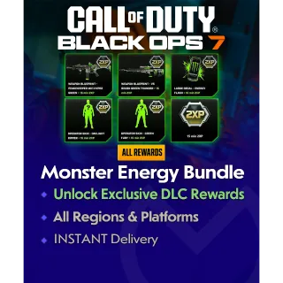 Call of Duty: Black Ops 7 - Exclusive Monster Energy Full Set Bundle Pack