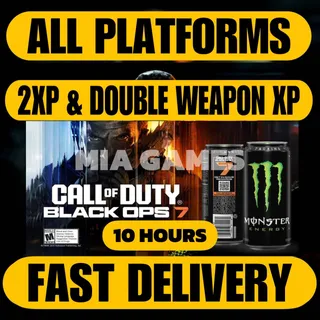 BO7 10 HOURS DOUBLE XP + 10 HOURS WEAPON XP