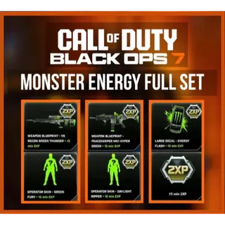 Call of duty Black Ops 7 Monster Energy Bundle Full Set