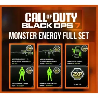 Call of duty Black Ops 7 Monster Energy Bundle Full Set