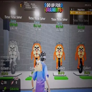 Go Up For Brainrot Pack Tictac ×4