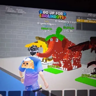 Go Up Up For Brainrot Strawberry Elephant