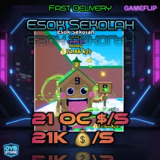 Escape Tsunami For Brainrot | Esok Sekolah | 21 Oc$/s