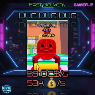 Escape Tsunami For Brainrot | Dug Dug Dug | 50 Oc$/s