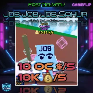 Escape Tsunami For Brainrot | Job Job Job Sahur | 10 Oc$/s