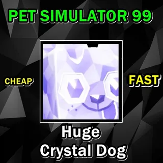 Huge Crystal Dog