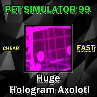 Huge Hologram Axolotl