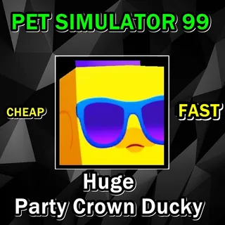 Huge Party Crown Ducky