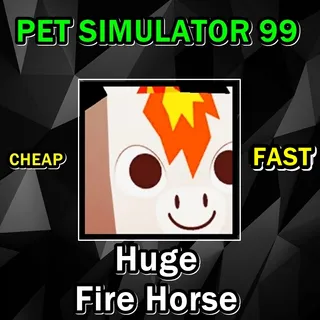 HUGE FIRE HORSE