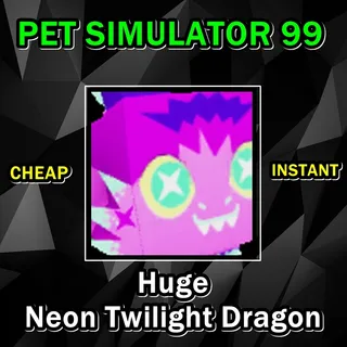 Huge Neon Twilight Dragon