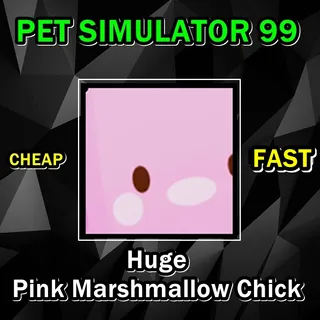 Huge Pink Marshmallow Chick