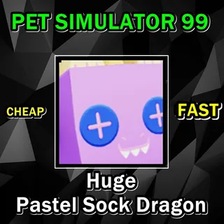 Huge Pastel Sock Dragon