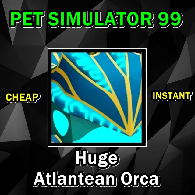 Huge Atlantean Orca - Roblox Game Items - Gameflip