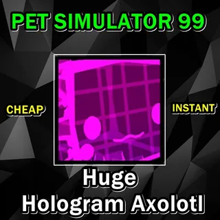 Huge Hologram Axolotl