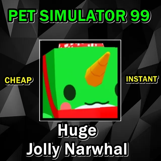 Huge Jolly Narwhal - Roblox Game Items - Gameflip