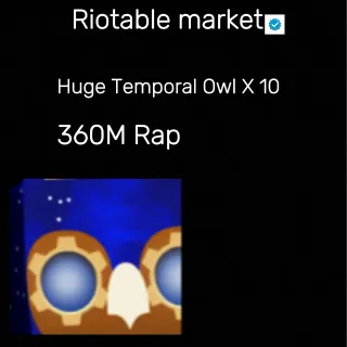 Huge Temporal Owl X10