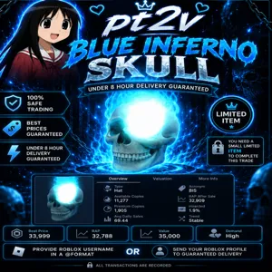 Blue Inferno Skull