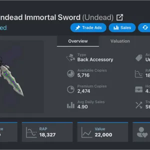 Infernal Immortal Sword