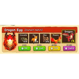 DRAGON EGG 10X - RIDE A PET