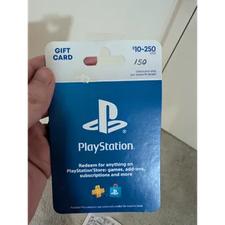 $150.00 USD PlayStation Store