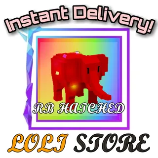 RAINBOW HATCHED ELEPHANT
