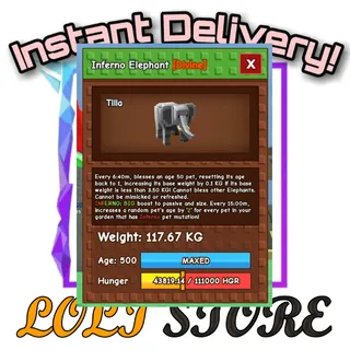 Elephant 100kg Grow a garden