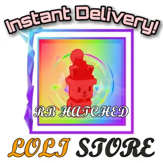 Rainbow Hatched Snow Bunny