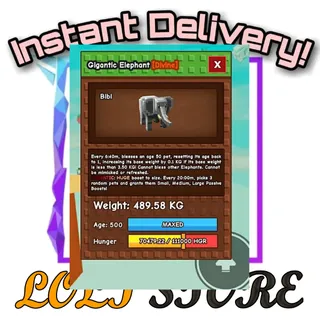 Elephant 400kg Grow a garden