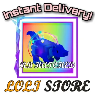 Rainbow Hatched Pachycephalosaurus