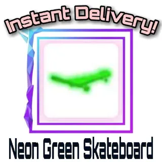 Pet | Neon Green Skateboard