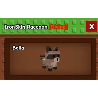 Ironskin racoon (grow a garden)