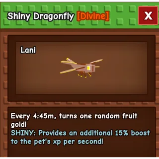 Grow a garden shiny dragonfly